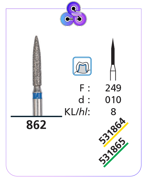 فرز الماسه تراش سبز کد شرکت 531865DFS کد عمومی 862/249/010