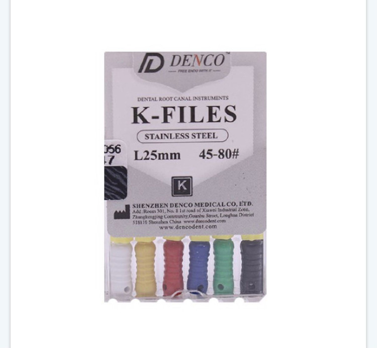 کا فایل دستی استیل دنکو DENCO K FILE 25mm