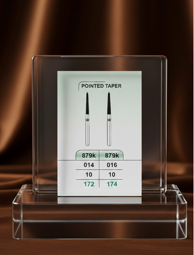 فرز الماسه تراش سبز مخروطی نوک تیز چمفر و شنگ بلند 879K (K.V.H)