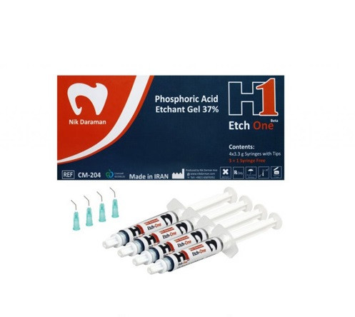 ژل اسید اچ37درصد، دارایBAC،چهار سرنگ3میلی لیتر نیک درمان