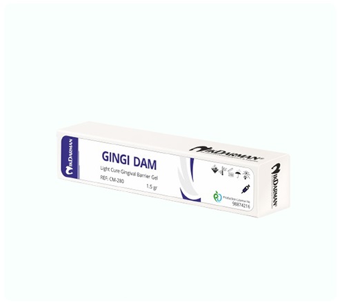 ژل لایت کیور محافظ لثه، سرنگ1.5گرم نیک درمان