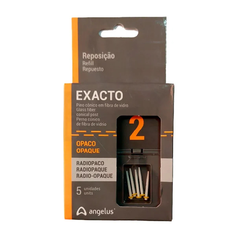 پین نوری فایبر گلس کونیکال شفاف تکسایز (5عددی) آنجلس Exacto Translucent-Refill