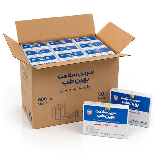 رول پنبه سرین سلامت 1 کارتن (20بسته 600 عددی)