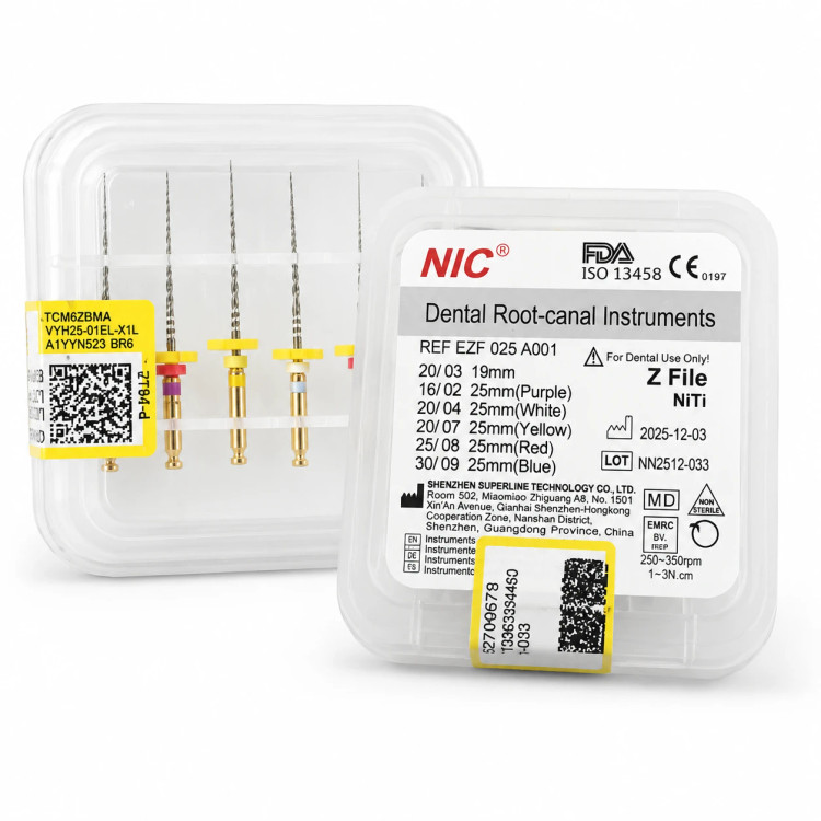 فایل روتاری Z کاربری آسان گلد (25mm) NIC
