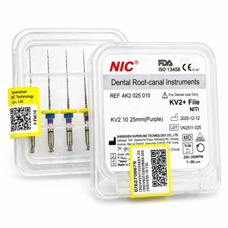 فایل روتاری طلایی مدل KV2+ تیپر ثابت 2% NIC