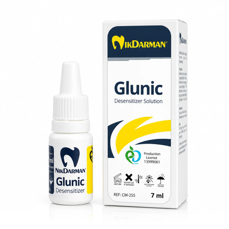 محلول ضدحساسیت گلونیک (بر اساس فرمول Gluma) بطری 7میل نیک درمان